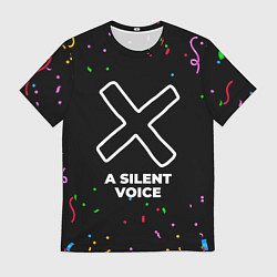 Футболка мужская A Silent Voice конфети, цвет: 3D-принт
