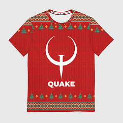 Футболка мужская Quake new year, цвет: 3D-принт