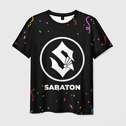 Футболка мужская Sabaton конфети, цвет: 3D-принт