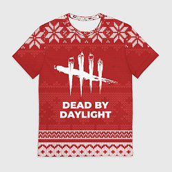 Футболка мужская Новогодний Dead by Daylight, цвет: 3D-принт