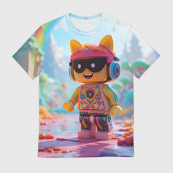 Футболка мужская Роблокс в солнечных очках, цвет: 3D-принт