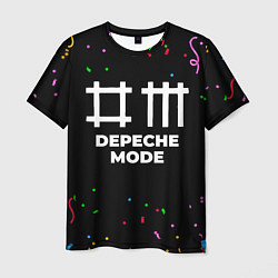 Футболка мужская Depeche Mode конфети, цвет: 3D-принт