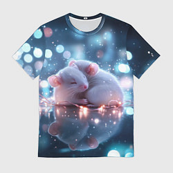 Футболка мужская Милые влюбленные мышки, цвет: 3D-принт