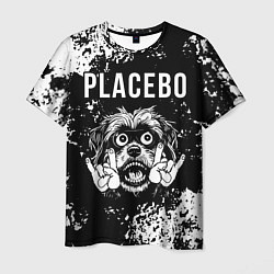 Футболка мужская Placebo рок пес, цвет: 3D-принт