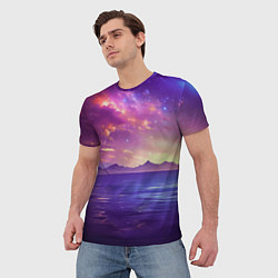 Футболка мужская Волшебная галактика, цвет: 3D-принт — фото 2
