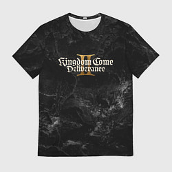 Футболка мужская Kingdom Come Deliverance 2 dark logo, цвет: 3D-принт