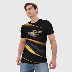 Футболка мужская Kingdom Come Deliverance 2 black and gold, цвет: 3D-принт — фото 2