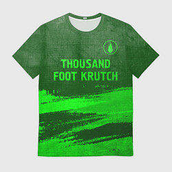 Футболка мужская Thousand Foot Krutch - green gradient посередине, цвет: 3D-принт