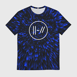 Футболка мужская Twenty One Pilots blue energy, цвет: 3D-принт