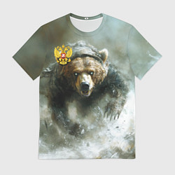 Футболка мужская Медвежья доблесть, цвет: 3D-принт