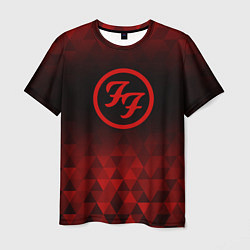 Футболка мужская Foo Fighters red poly, цвет: 3D-принт