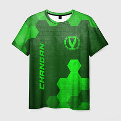 Футболка мужская Changan - green gradient вертикально, цвет: 3D-принт