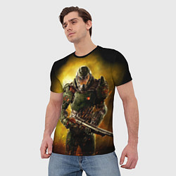 Футболка мужская Doom guy slayer, цвет: 3D-принт — фото 2