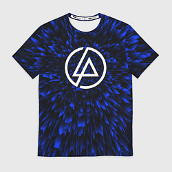Футболка мужская Linkin Park blue energy, цвет: 3D-принт
