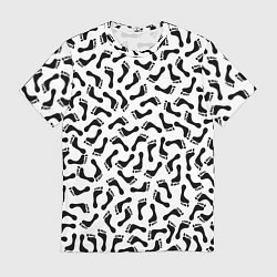 Футболка мужская Следы, цвет: 3D-принт