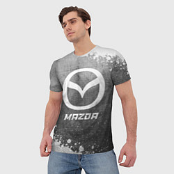 Футболка мужская Mazda - grey gradient, цвет: 3D-принт — фото 2