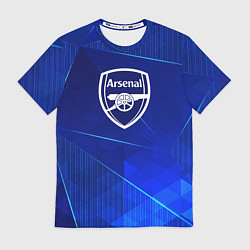 Футболка мужская Arsenal blue poly, цвет: 3D-принт