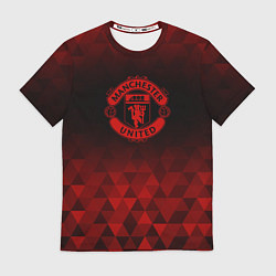 Футболка мужская Manchester United red poly, цвет: 3D-принт