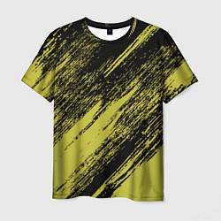 Футболка мужская The color is black and yellow, цвет: 3D-принт