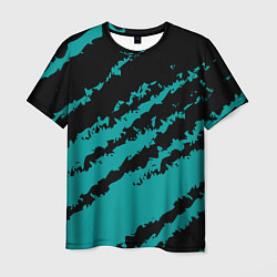 Футболка мужская The color is black and light blue, цвет: 3D-принт