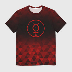 Футболка мужская Marilyn Manson red poly, цвет: 3D-принт