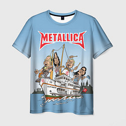 Футболка мужская Metallica - on the ship, цвет: 3D-принт