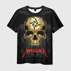 Футболка мужская Metallica - skull with fangs, цвет: 3D-принт