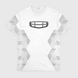 Футболка мужская Geely white poly, цвет: 3D-принт