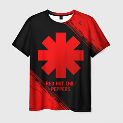 Футболка мужская Red Hot Chili Peppers - red gradient, цвет: 3D-принт