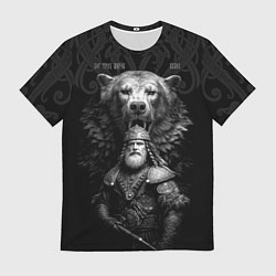 Футболка мужская Велес славянский - бог богатырь, цвет: 3D-принт