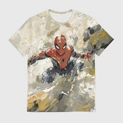 Футболка мужская Человек - паук маслом, цвет: 3D-принт