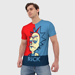 Футболка мужская Rick pop art, цвет: 3D-принт — фото 2