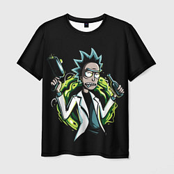 Футболка мужская Rick with gun, цвет: 3D-принт