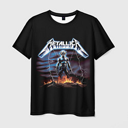 Футболка мужская Metallica - neon fantasy, цвет: 3D-принт