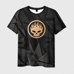 Футболка мужская The Offspring golden poly, цвет: 3D-принт