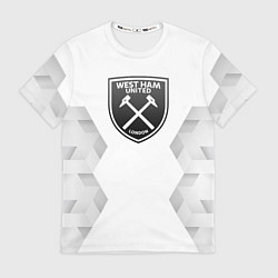 Футболка мужская West Ham white poly, цвет: 3D-принт