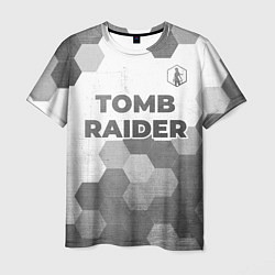 Футболка мужская Tomb Raider - white gradient посередине, цвет: 3D-принт