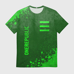 Футболка мужская OneRepublic - green gradient вертикально, цвет: 3D-принт