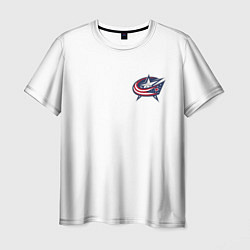 Футболка мужская Columbus blue jackets - Sergey Bobrovsky, цвет: 3D-принт