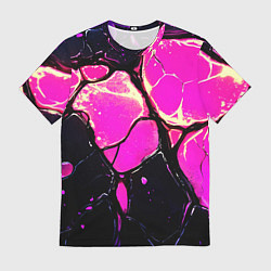 Мужская футболка Розовые пятна в текстуре