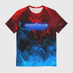 Футболка мужская God of War битва огня, цвет: 3D-принт