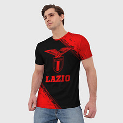 Футболка мужская Lazio - red gradient, цвет: 3D-принт — фото 2