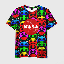 Футболка мужская NASA smile, цвет: 3D-принт