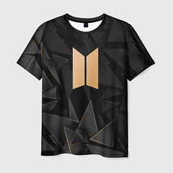 Футболка мужская BTS golden poly, цвет: 3D-принт