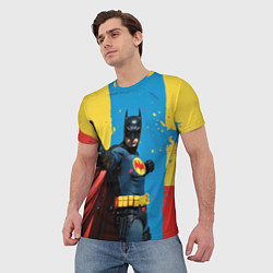 Футболка мужская Бэтмен предупреждает, цвет: 3D-принт — фото 2