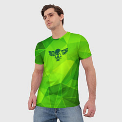 Футболка мужская Nazareth green poly, цвет: 3D-принт — фото 2
