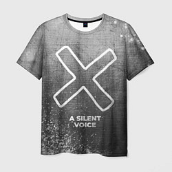 Футболка мужская A Silent Voice - grey gradient, цвет: 3D-принт