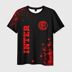 Футболка мужская Inter - red gradient вертикально, цвет: 3D-принт