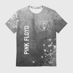 Футболка мужская Pink Floyd - grey gradient вертикально, цвет: 3D-принт
