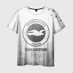 Футболка мужская Brighton - white gradient, цвет: 3D-принт